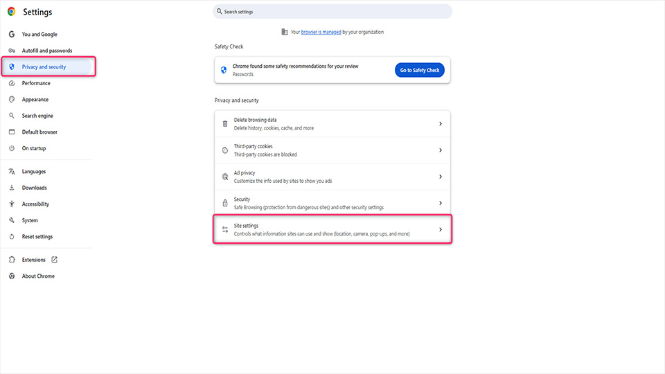 طريقة إيقاف JavaScript في متصفح كروم