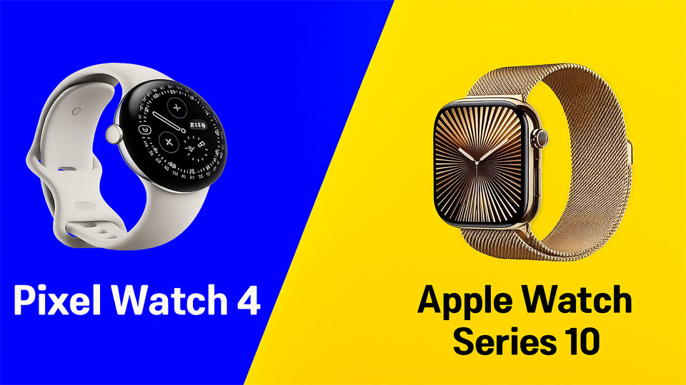 مقارنة بين Google Pixel Watch 4 و Apple Watch Series 10