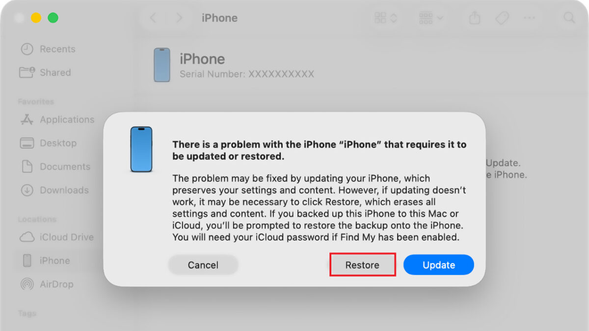 Reset Using Recovery Mode