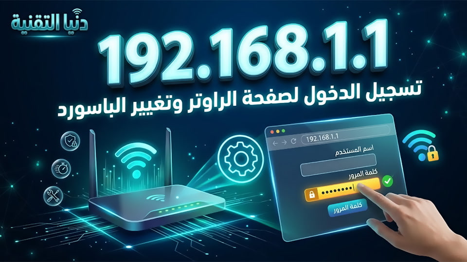 192.168.1.1 الدخول وتغيير باسورد الراوتر والواي فاي