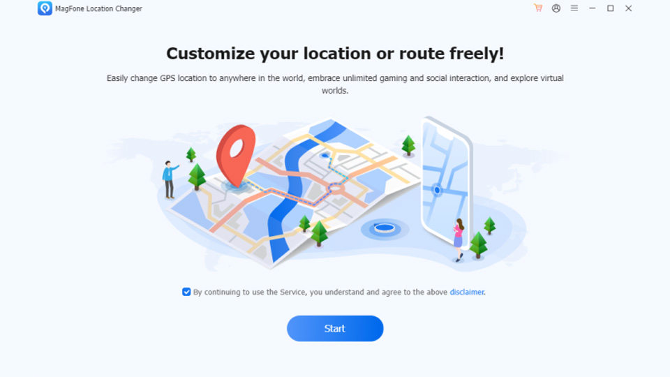 قم بتشغيل برنامج MagFone Location Changer