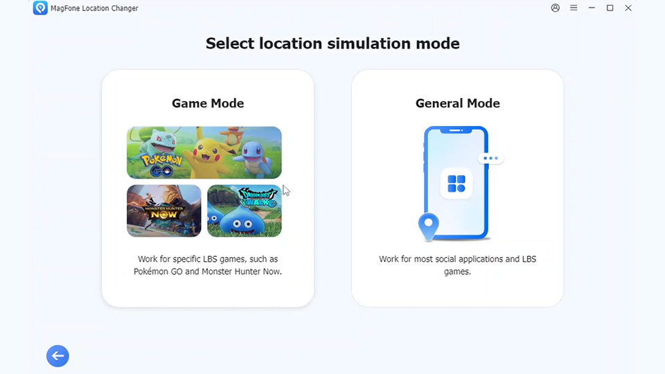 اختر Game Mode