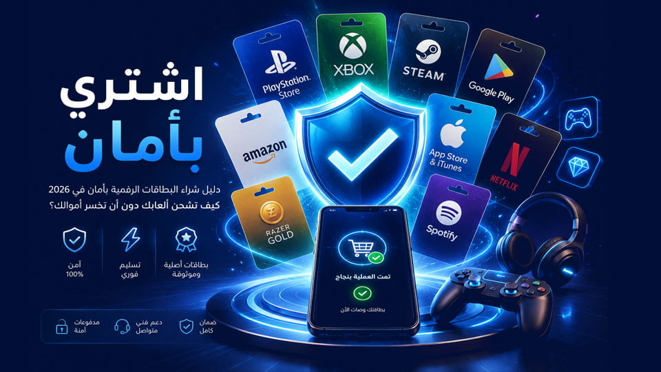دليل شراء البطاقات الرقمية بأمان