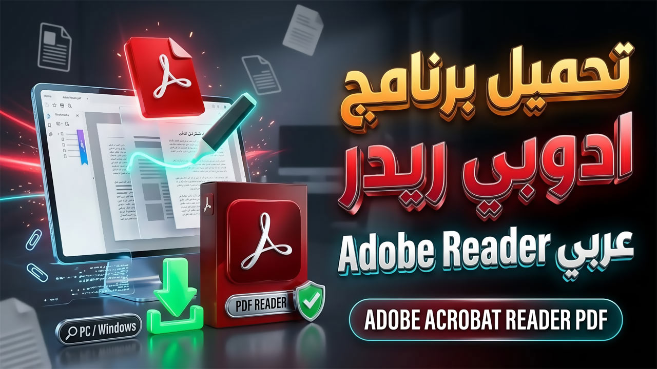 تحميل برنامج ادوبي ريدر Adobe Reader عربي لقراءة ملفات PDF
