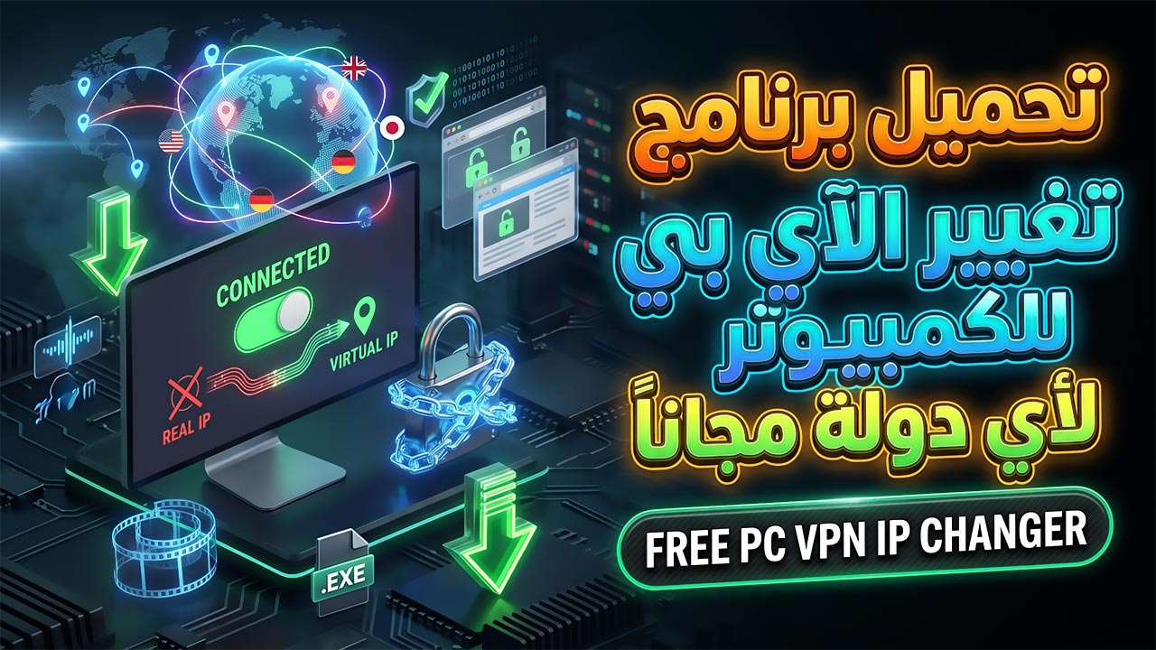 تحميل برنامج تغيير الآي بي للكمبيوتر مجاناً لأي دولة