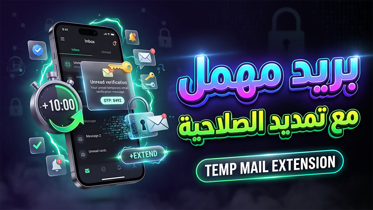 إنشاء بريد مهمل مؤقت مع إمكانية تمديد الصلاحية